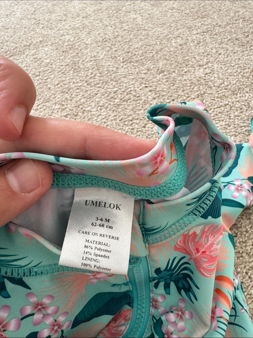 2 baby swimsuits
